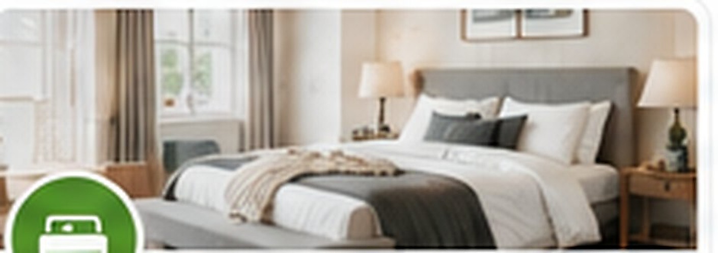 Prepared bedroom for Airbnb and short-term rental turnover cleaning